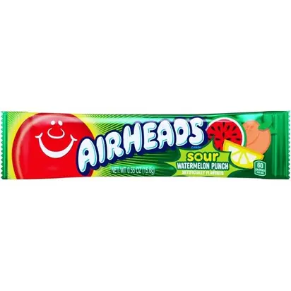 Airheads görögdinnye puncs ízű savanyú rágós cukorka 15g