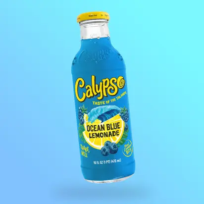 Calypso Ocean Blue áfonyás és málnás limonádé 473ml DRS