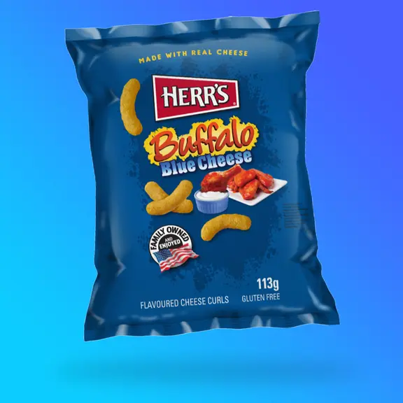 Herrs Buffalo kék sajtos chips