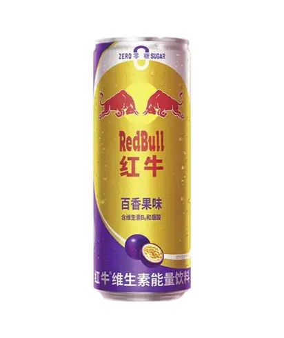 Red Bull Zero Sugar maracuja ízű energiaital 325ml DRS